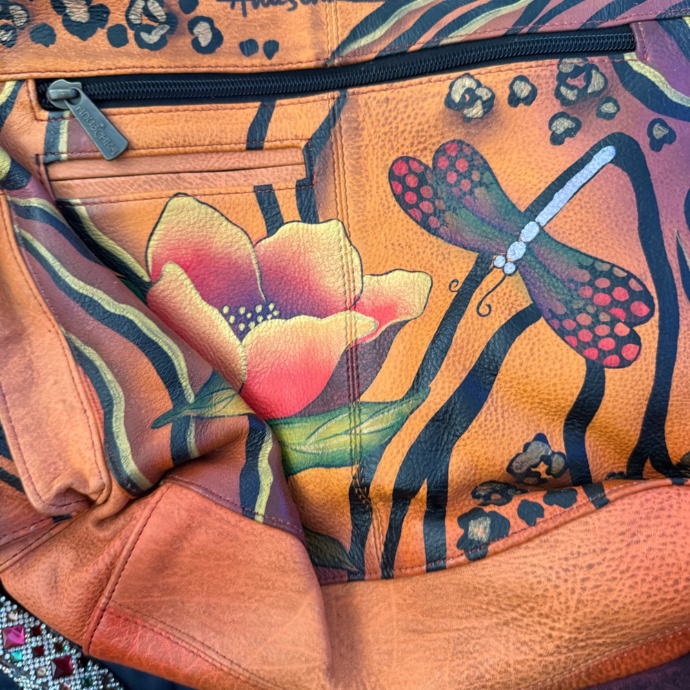 Anuschka fall floral handbag